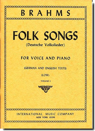 Brahms - Folk Songs, Vol. 1