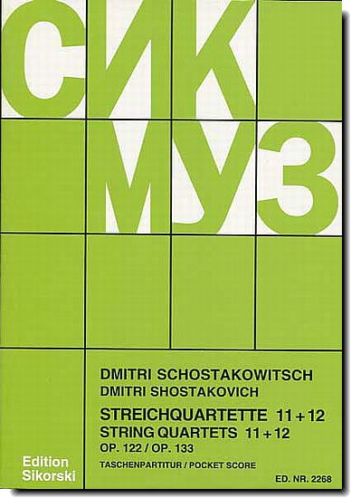 Shostakovich String Quartets No. 11-12
