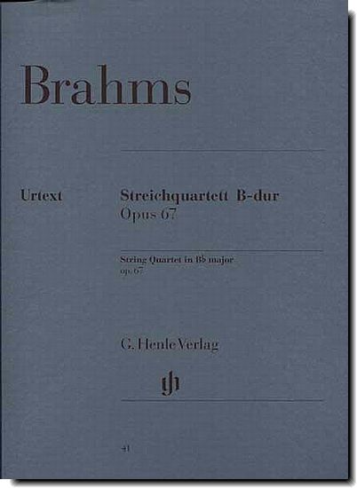 Brahms, String Quartet in Bb major, Op. 67