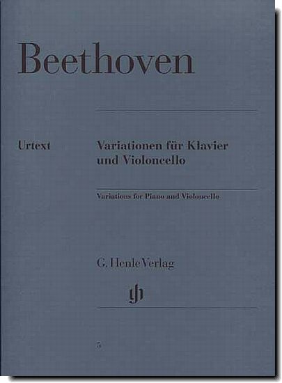 Beethoven, Variations for Piano and Cello