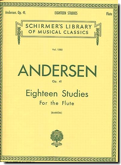 Andersen 18 Studies for Flute Op 41