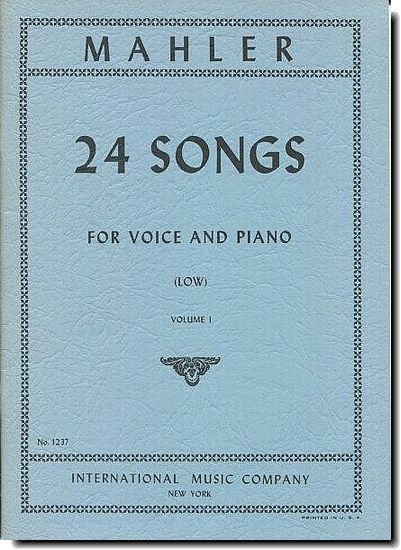 Mahler - 24 Songs, Vol. 1