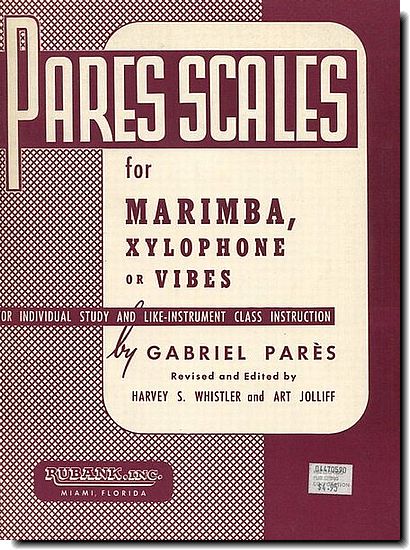 Pares Scales for Marimba, Xylophone or Vibes