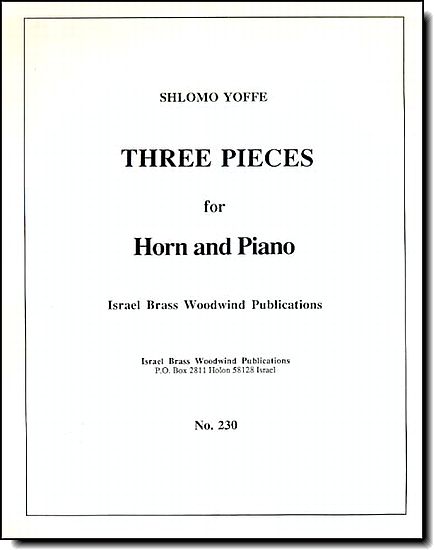 שלמה יפה, 3 קטעים