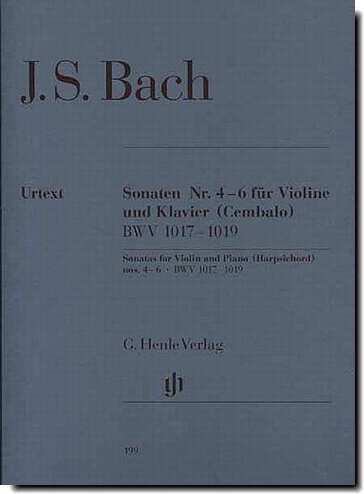 Bach Sonatas 4-6 for violin and piano