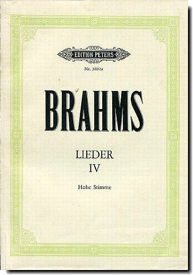 Brahms - Lieder IV