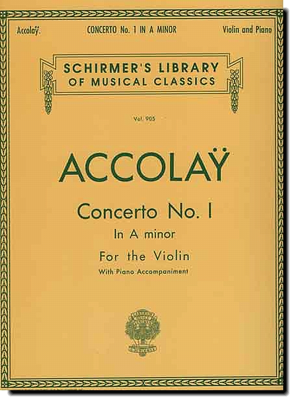 Accolay Concerto No. 1 in A minor for violin