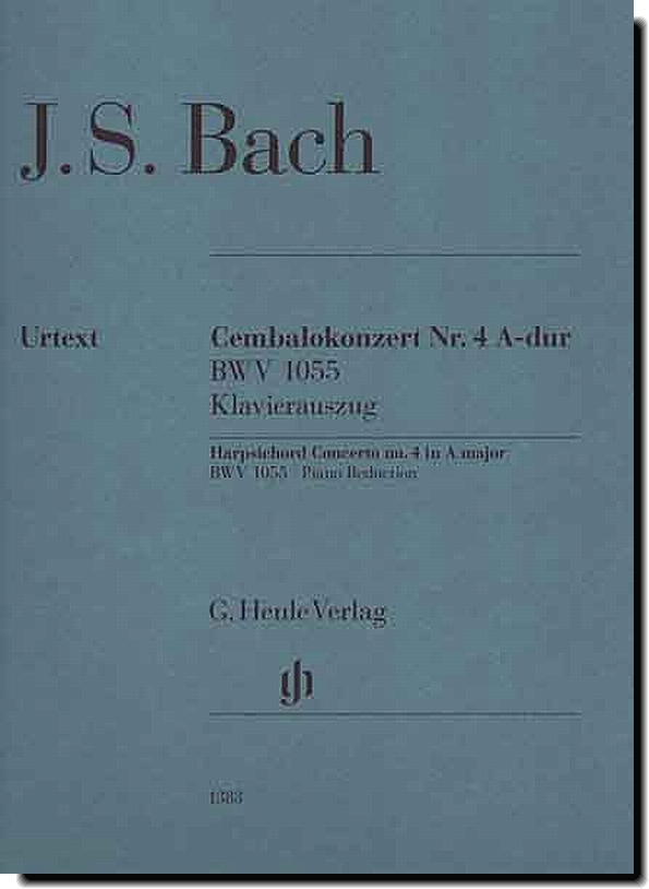 Bach, Concerto No. 4 in A maj BWV1055