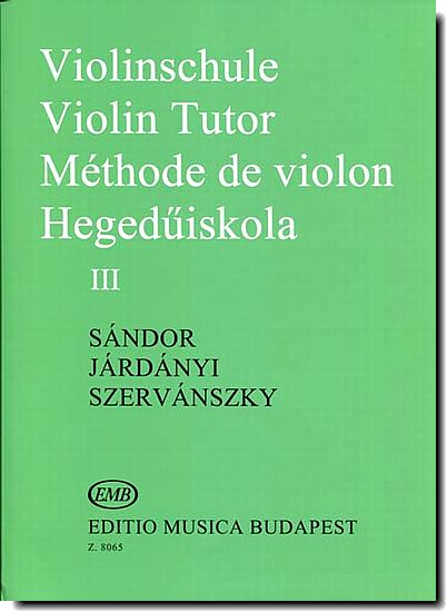Sandor Violin Tutor 3