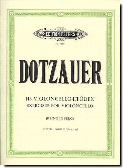 Dotzauer Etudes for Cello 3