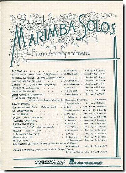 Marimba Solos - Light Cavalry Overture
