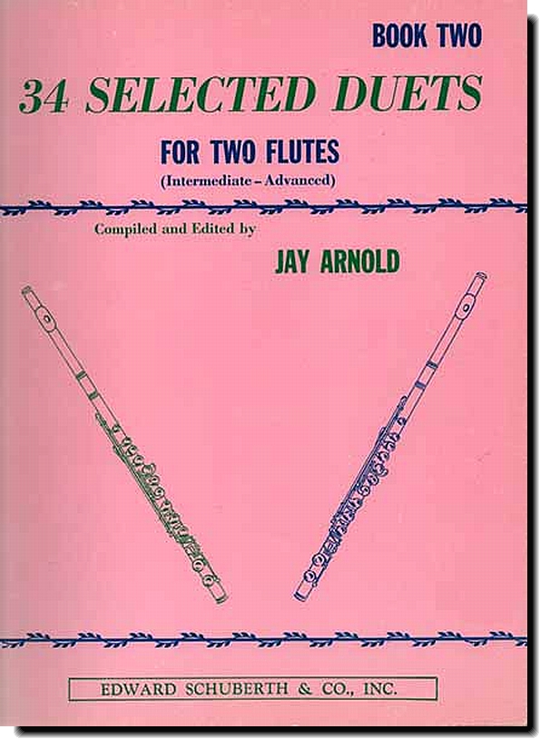 34Selected Duets for Two Flutes