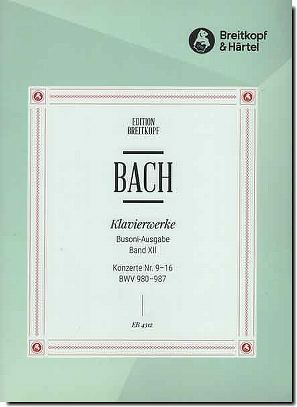 Bach, Concerti 9-16