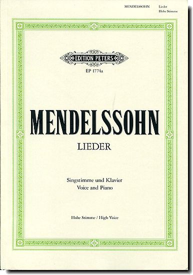 Mendelssohn - Lieder, High Voice