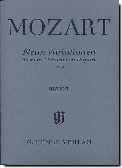 Mozart 9 Variations on a Menuet by Duport