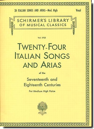 Twenty-four Italian Songs and Arias