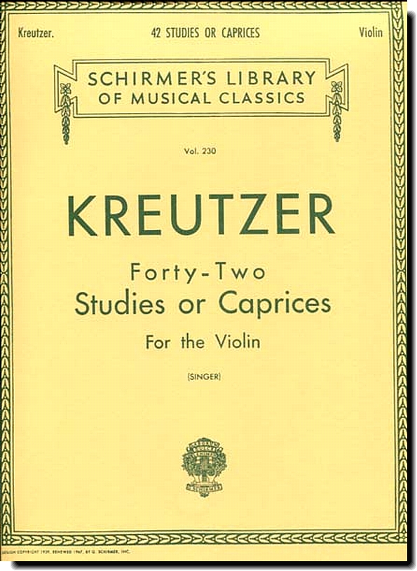 Kreutzer, 42 Studies or Caprices