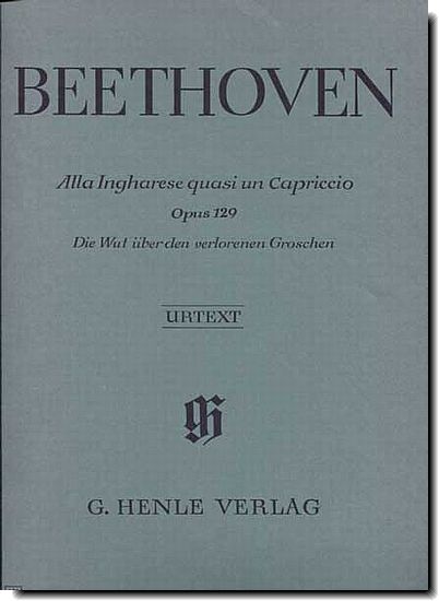 Beethoven Alla Ingharese quasi un Capriccio