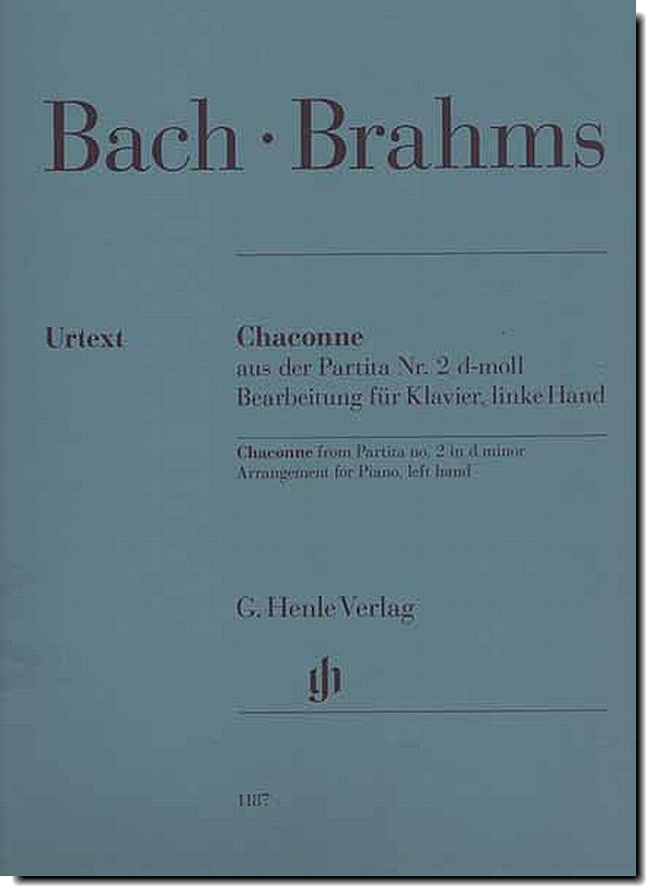 Bach-Brahms, Chaconne for the left hand