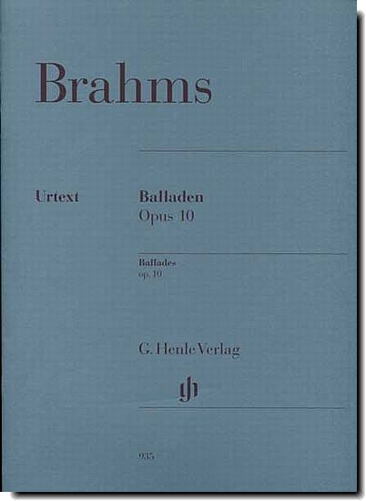Brahms Ballades Op 10