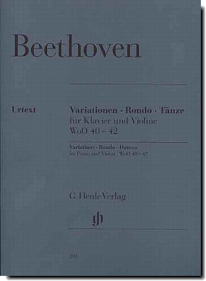 Beethoven Variations Rondo Dances WoO 40-42