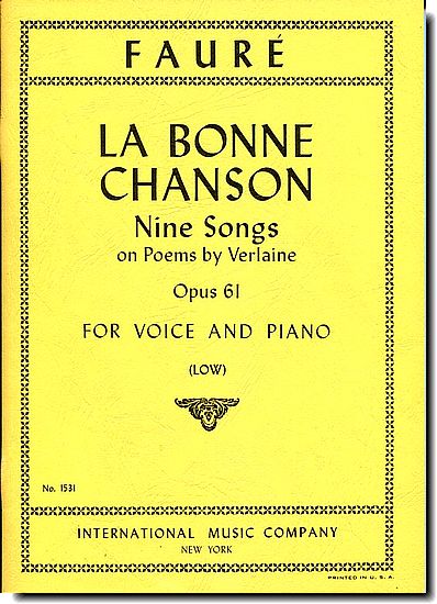 Faure - La Bonne Chanson