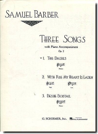 Barber - Three Songs