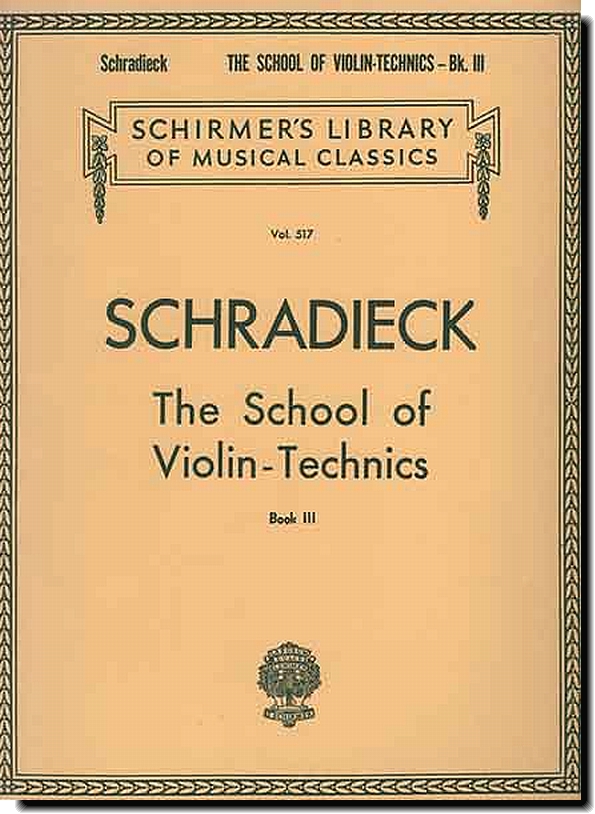 Schradieck, The School of Violin Techniques 3