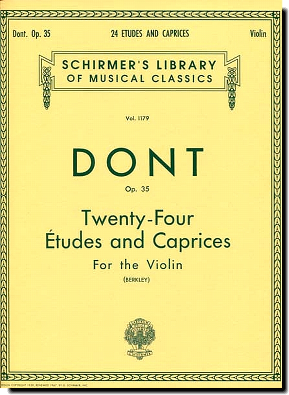 Dont, 24 Etudes and Caprices Op. 35