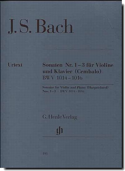 Bach Sonatas 1-3 for violin and piano