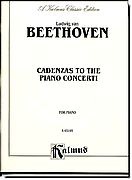 Beethoven, Cadenzas to the Piano Concerti