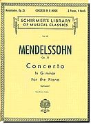 Mendelssohn, Piano Concerto in G min, Op. 25