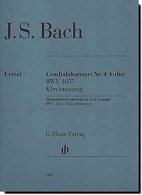 Bach, Concerto No. 4 in A maj BWV1055