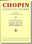 Chopin Fantasia, Berceuse, Barcarolle