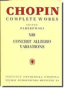 Chopin Concerto Allegro, Variations
