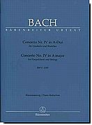 Bach, Concerto No. 4 in A major