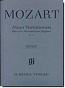 Mozart 9 Variations on a Menuet by Duport