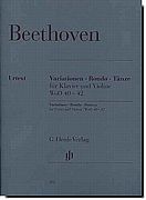 Beethoven Variations Rondo Dances WoO 40-42