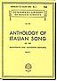Anthology of Italian Song 1