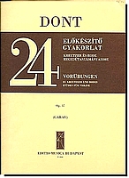 Dont, 24 Etudes for the Violin Op 37
