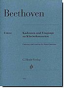 Beethoven, Cadenzas for Piano Concertos